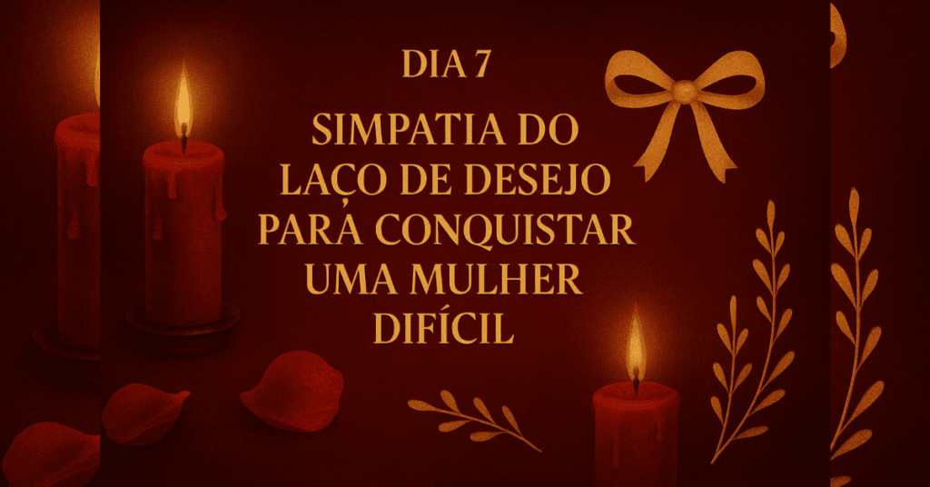 Simpatia do Laço de Desejo para Conquistar uma Mulher Difícil